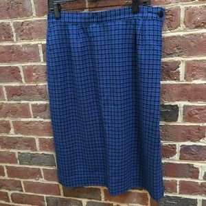 Vintage Pendleton plaid wool skirt